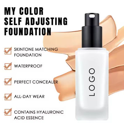 OEM / ODM Makeup Foundation Color Changing Foundation Full Coverage Waterproof Matte Foundation