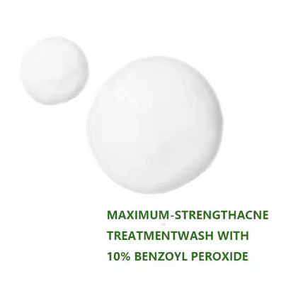 OEM / ODM 10% Benzoyl Peroxide Facial Cleanser Deep Clean Acne Remove Dead Skin Pore Scrub Wash Facial Clean Oil Control Face Care