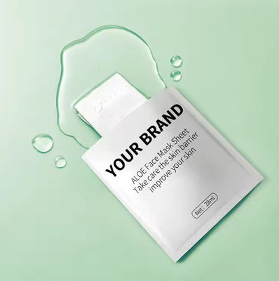 OEM / ODM Hydrating Sheet Facial Mask Sheet Moisturizing Aloe Vera Fruit Face Mask for All Skin Types Cruelty-Free