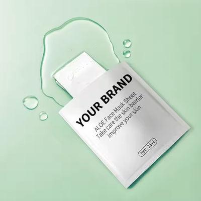 OEM / ODM Hydrating Sheet Facial Mask Sheet Moisturizing Aloe Vera Fruit Face Mask for All Skin Types Cruelty-Free