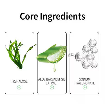 OEM / ODM Hydrating Sheet Facial Mask Sheet Moisturizing Aloe Vera Fruit Face Mask for All Skin Types Cruelty-Free