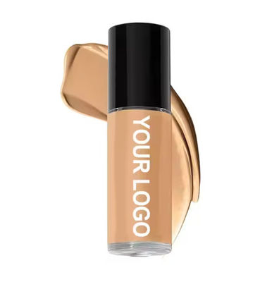 OEM / ODM Wholesale 25ml Full Coverage Concealer Foundation Light Fair Skin Tones Waterproof Sunscreen Liquid Foundation Female Pressed