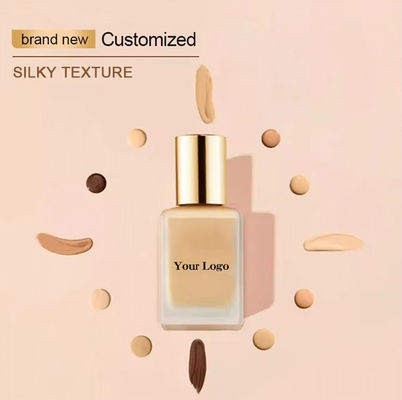 OEM / ODM Wholesale Makeup Full Coverage Cream Matte Waterproof Vegan Fond De Teint Original Private Label Wholesale Liquid Foundation for Dark Skin