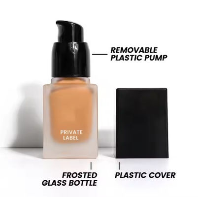 OEM / ODM High Quality 10 Shades Square Tube Makeup Foundation Full Coverage Private Label Concealer Waterproof Matte Liquid Foundation