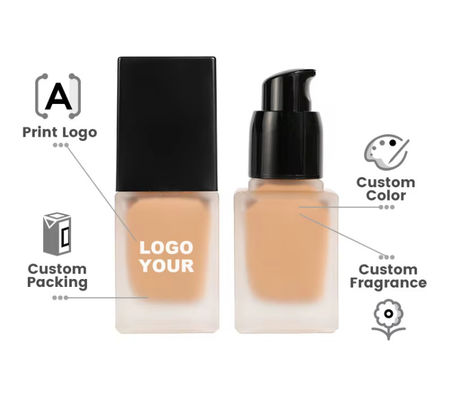 OEM / ODM High Quality 10 Shades Square Tube Makeup Foundation Full Coverage Private Label Concealer Waterproof Matte Liquid Foundation