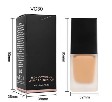 OEM / ODM High Quality 10 Shades Square Tube Makeup Foundation Full Coverage Private Label Concealer Waterproof Matte Liquid Foundation