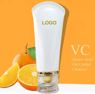 Private Label Makeup Organic Face Cleansing Gel Cream Vitamin C Amino Acids Natural Facial Cleanser