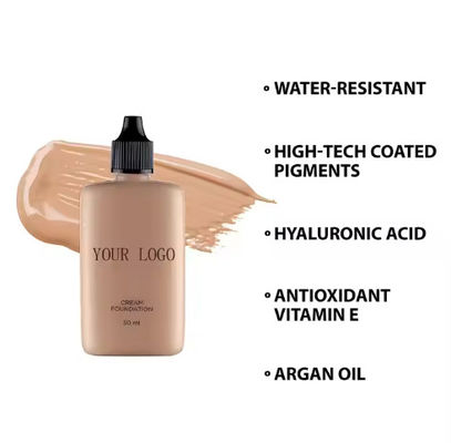 Wholesale Foundation Cream Long Lasting Face Concealer Foundation Liquid Makeup Cushion Foundation Oem Private Label Spf30 Vegan