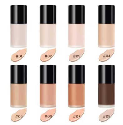 OEM / ODM Professional Private Label Vegan Cosmetics Makeup Custom Logo Full Coverage Matte Waterproof Liquid Foundation