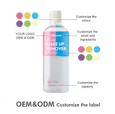 OEM/ODM カスタム OEM 天然の柔らかい湿気洗浄オイル 洗浄面 唇と眼 防水化粧剤
