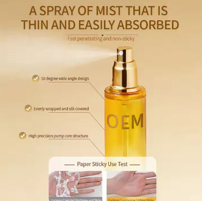 OEM / ODM Customized logo Hair Care Essential Oil Spray Organic Sheen Repair Nourishing Mist Hair Olive Oil