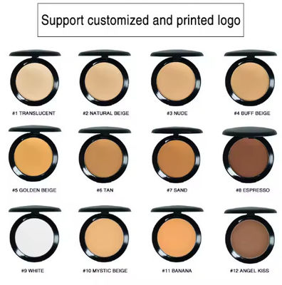 OEM / ODM Natural Compact Powder Private Label OEM Face Powder Compact Makeup Foundation Powder
