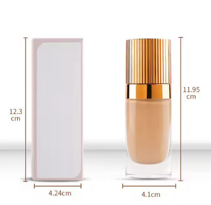 OEM / ODM Wholesale High Quality Organic Liquid Full Coverage Makeup Foundation Vegan Long Lasting Liquid Foundation