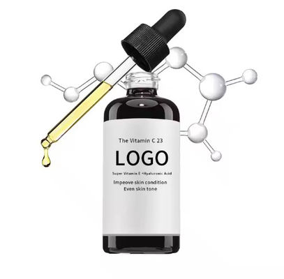 OEM / ODM Pure Vitamin C Serum Vitamin E Hyaluronic Acid Brightening Hydrating Facial Serum Fine Lines Uneven Skin Tone Dull Skin
