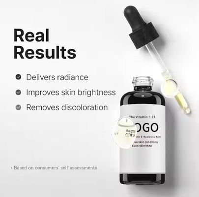 OEM / ODM Pure Vitamin C Serum Vitamin E Hyaluronic Acid Brightening Hydrating Facial Serum Fine Lines Uneven Skin Tone Dull Skin