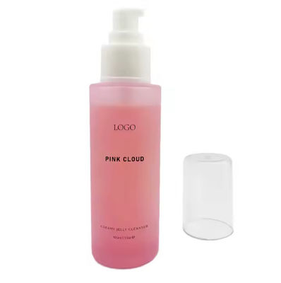 Private Label Face Deep Wash Pink Cloud Cleansing Lotion Gentle Whitening Facial Cleanser