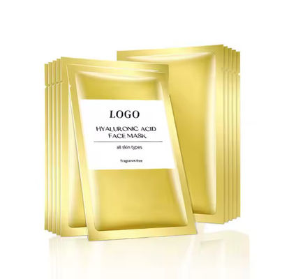 Private Label Custom Logo Moisturizing Hyaluronic Acid Whitening Face Masking Sheet Whitening Face Mask
