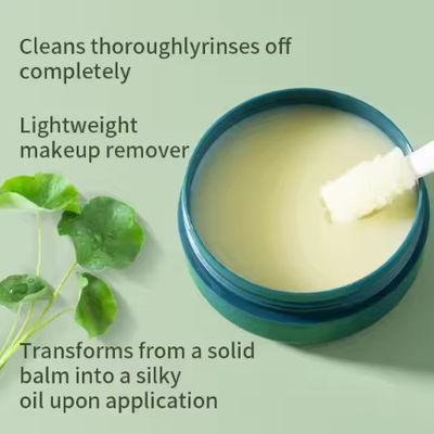Private Label Natural Apple Peach Oil Based Cleanser Balm Gentle Cleansing Makeup Remover Balm