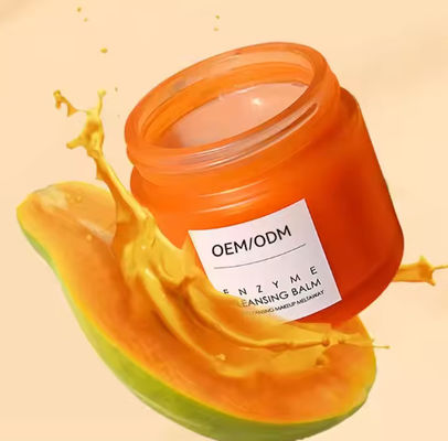 OEM / ODM ปาปายา เชอรี่ อลอเวร่า เอ็นไซม์การกําจัดเครื่องสําอาง Balsam ครีมทําความสะอาดอ่อนโยน