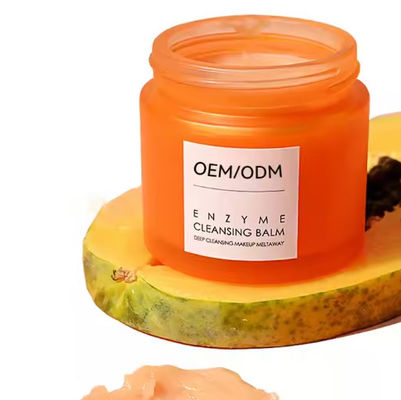 OEM / ODM ปาปายา เชอรี่ อลอเวร่า เอ็นไซม์การกําจัดเครื่องสําอาง Balsam ครีมทําความสะอาดอ่อนโยน