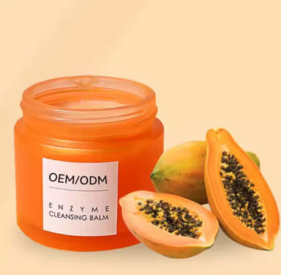 OEM / ODM ปาปายา เชอรี่ อลอเวร่า เอ็นไซม์การกําจัดเครื่องสําอาง Balsam ครีมทําความสะอาดอ่อนโยน