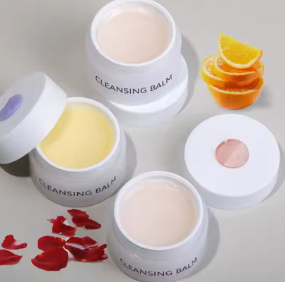 Label Pribadi Bergizi yang lembut Pembersih Wajah yang mendalam Removable Cleansing Balm With Spoon Balm Penghilang Makeup Wajah