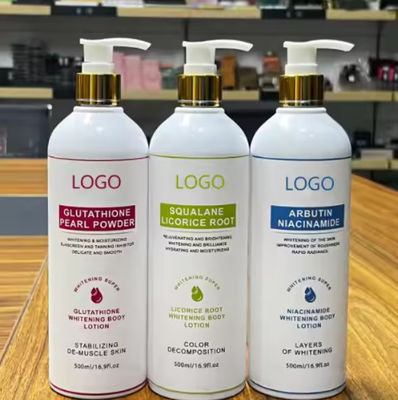 OEM / ODM Customized Natural Moisturizing Whitening Body Cream Organic Nicotinamide Body Lotion Bleaching for Black Skin