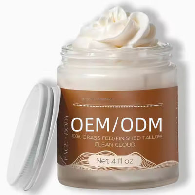 OEM / ODM Wholesale Deeply Moisturizing Body Lotion Natural Sweet Almond Oil & Grass Fed Beef Tallow Nourishes Face Body Skin Care
