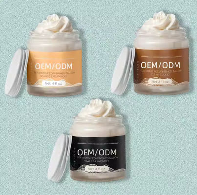 OEM / ODM Wholesale Deeply Moisturizing Body Lotion Natural Sweet Almond Oil & Grass Fed Beef Tallow Nourishes Face Body Skin Care