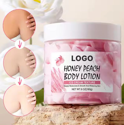 OEM / ODM Private Label Ice Cream Butter Body Lotion Cream Moisturizing Vegan for Women Whitening Soothing Brightening Milk Body Lotion