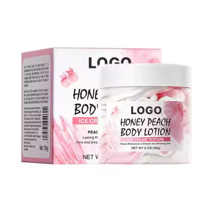 OEM / ODM Private Label Ice Cream Butter Body Lotion Cream Moisturizing Vegan for Women Whitening Soothing Brightening Milk Body Lotion