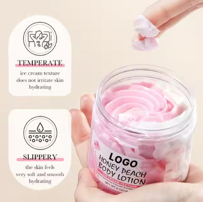 OEM / ODM Private Label Ice Cream Butter Body Lotion Cream Moisturizing Vegan for Women Whitening Soothing Brightening Milk Body Lotion