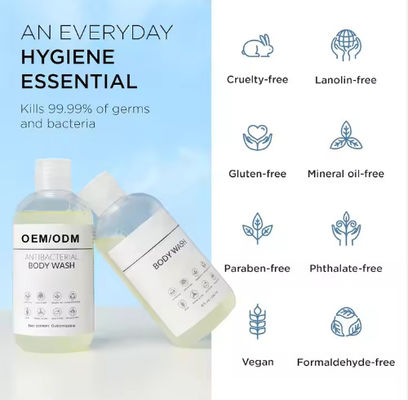 OEM / ODM Body Wash Shower Gel Private Label Vitamins C for Men Eco Smell Good Milk Moisturizing Whitening Bodywash Glow Body Wash