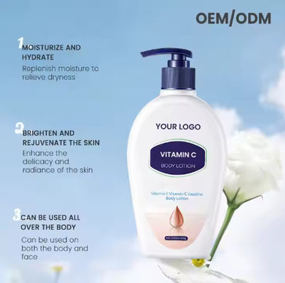 OEM / ODM Hydrating Moisturizing Lotion Body Care 24 Hours Nourishing Vitamin E and Body Lotion
