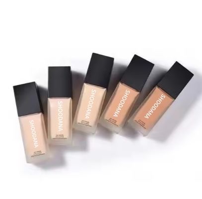 OEM / ODM 12 Hours Long Lasting Foundation Natural Skin Flawless Foundation Full Coverage Waterproof Dark Foundation No logo