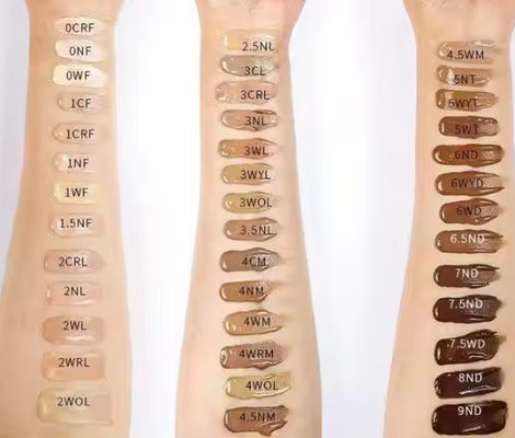 OEM / ODM 12 Hours Long Lasting Foundation Natural Skin Flawless Foundation Full Coverage Waterproof Dark Foundation No logo
