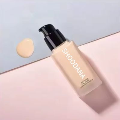 OEM / ODM 12 Hours Long Lasting Foundation Natural Skin Flawless Foundation Full Coverage Waterproof Dark Foundation No logo