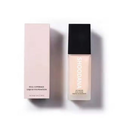 OEM / ODM 12 Hours Long Lasting Foundation Natural Skin Flawless Foundation Full Coverage Waterproof Dark Foundation No logo