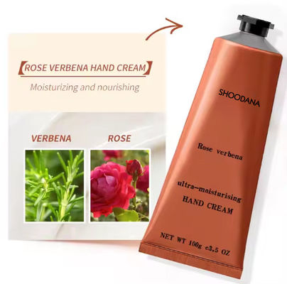 OEM / ODM Private Label Handlotion Feuchtigkeitsspendende und nahrhafte Anti-Aging Natur Rose Verbena Handcreme