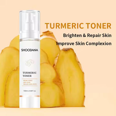 Fabriek Aangepaste Biologische Kurkuma Whitening Verjongende Gezichtstonic Huidverzorging Vitamine C Acne Behandeling Gezichtstonic