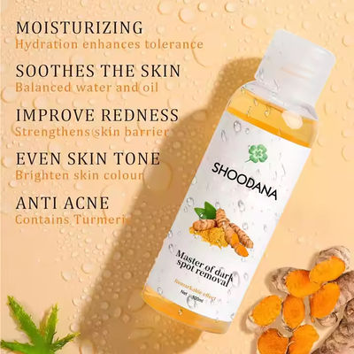 Customized Turmeric Glow Toner Organic Whitening Lightening Facial Water Supplement Dark Spots Removal Brightening Skin