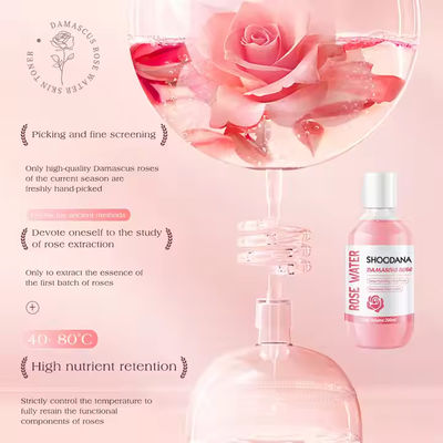 Private Label Damascus Rose Water Gentle Deep Hydrating Moisturizing Face Toner Skin Care Nourishing Rose Water Skin Toner