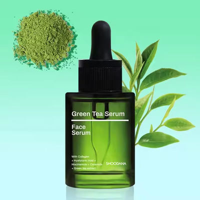 Hydraterend Hyaluronzuur Groene Thee Serum Anti-Aging Anti-Acne Huidverzorging Gezicht Collageen Serum Essence