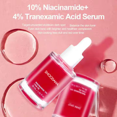 ODM / OEM 10% Niacinamide 4% Tranexamic Acid Korean Face Skin Care Serum Skincare Dark Spots Correcting Glow Remover Facial Serum For Face