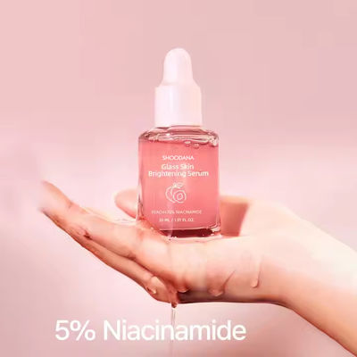 ODM / OEM Private Label Korean Glass Skin Hydrating Brightening Face Serum Peach 70% Niacinamide Serum for Uneven Skin Tone