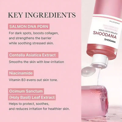 ODM / OEM Double Essence Korean Toner Hydrating Soothing for Irritated Skin PDRN Pink Salmon PDRN DNA Niacinamide Toner Korean Skin Care