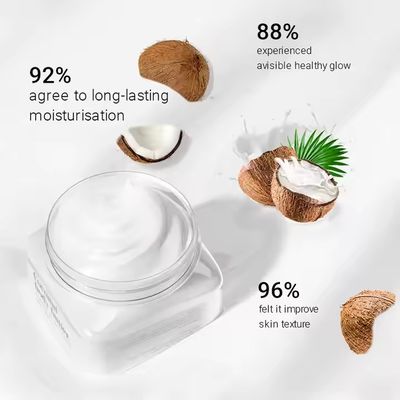 ODM / OEM Private Label Natural Organic Shea Butter Body Butter with Raw Coconut Oil Moisturizing Whitening Coconut Body Butter