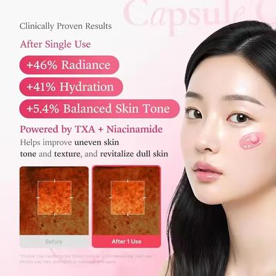 ODM / OEM Niacinamide Capsule Cream with Alpha-Arbutin for Anti-Aging Skin Brightening Wrinkle Reduction & Hydration