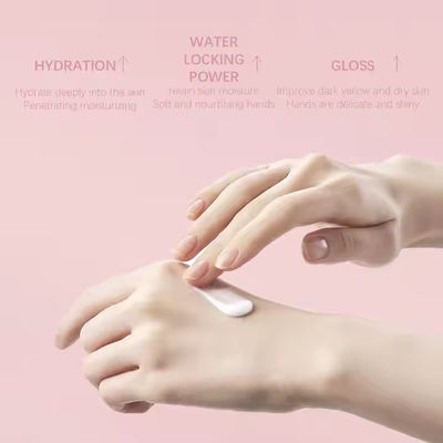 Natural Organic Pink Hand Cream Lotion Custom Private Label Low MOQ Hand Whitening Cream Custom Logo Hand Cream