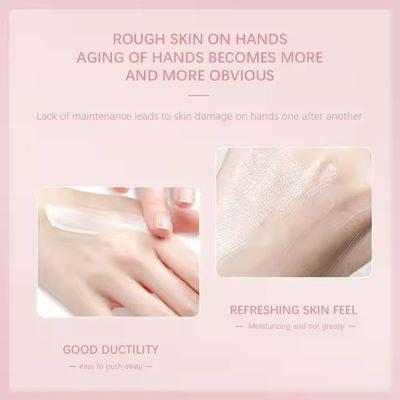 Natural Organic Pink Hand Cream Lotion Custom Private Label Low MOQ Hand Whitening Cream Custom Logo Hand Cream